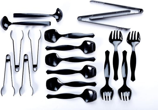 Transitions2earth Biodegradable EcoPure Economy Serving Utensils Combo Pack - 18 Count - Earth-Friendly, BPA-Free, Heavy Duty, Heat Resistant, Recyclable Utensils