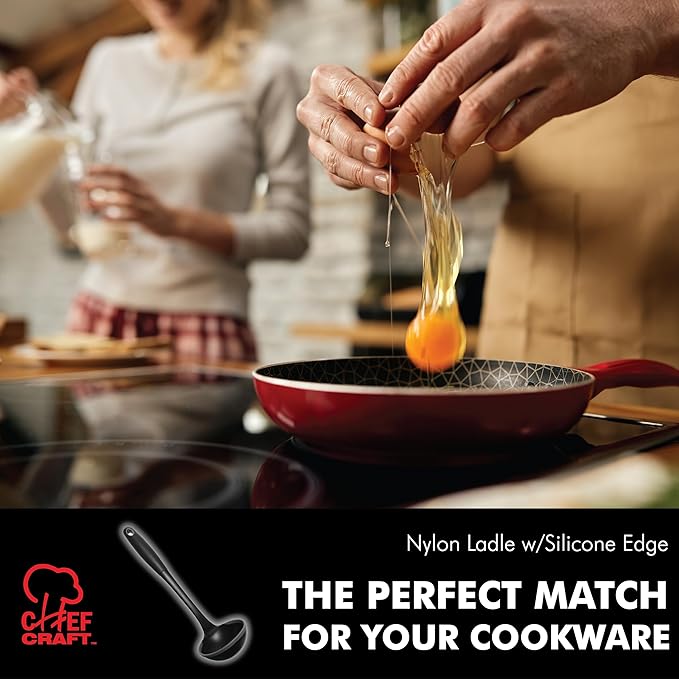 Chef Craft Nylon Ladle w/Silicone Edge
