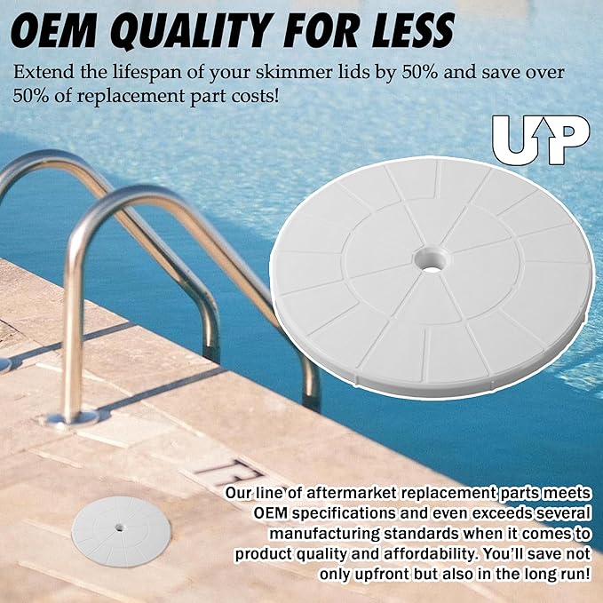 TonGass 9 1/8" Skimmer Valve Lids Perfect Replacement Part for 9" Pool & Spa Lids Highly Durable Pool Skimmer Cover with UV Inhibitors