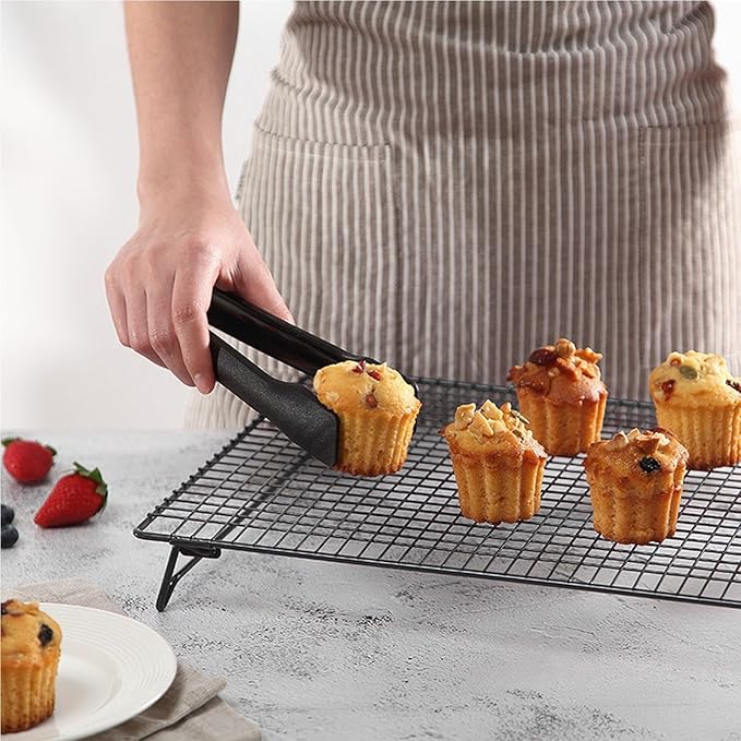 Cooling Rack for Baking, 17 x 11 Inch Large Wire Rack with Foldable Legs, Heavy Duty Metal Cooling Rack for Cookies, Cake, Bread, Roasting, Drying – Oven Safe & Dishwasher Safe