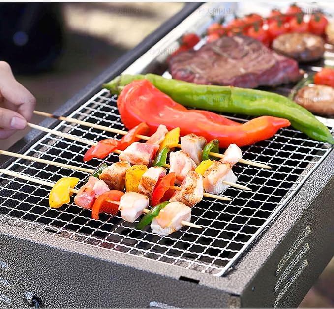Roasting Racks, 2 Pcs 11.8 Inch x 7.9 Inch Stainless Steel Grill Racks Grid Net for Baking and Cooling of Barbeque in Oven, Party, Dinning and Outdoors (2, 11.8 inch x 7.9 inch)