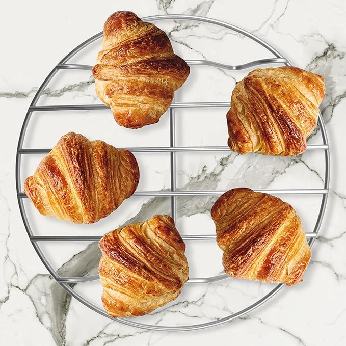 3 Pcs Cooling Racks Round Steamer Rack Canning Rack for Baking, Stainless Steel, 6 inch
