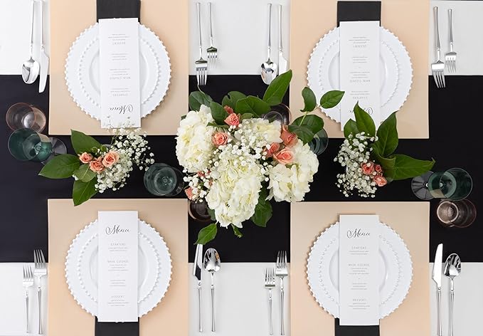 PLASTICPRO 64 Piece Combo Plastic Dinner Plates Disposable Plastic Fancy Heavy Duty Party Dishes 7 inch and 10 inch, White Beaded
