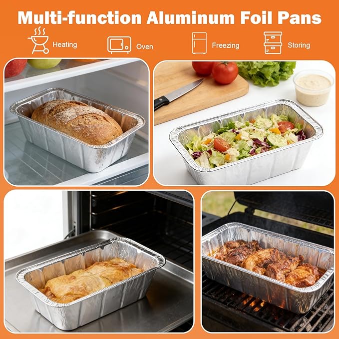 20-Pack Aluminum Disposable Foil Grease Catchers Replacement for Charbroil 9328812P06 9328812P06 G416-0015-W1 G325-5703-W1, 7" L x3.5 W x1.5 D