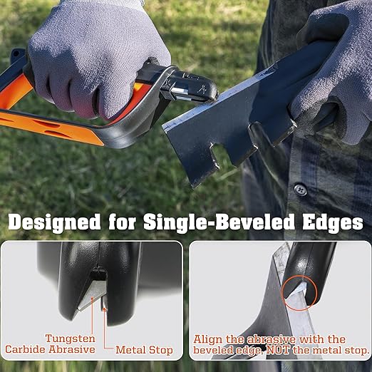 SHARPAL 103N All-in-1 Knife Garden Tool Multi-Sharpener for Lawn Mower Blade, Axe, Hatchet, Machete, Pruner, Hedge Shears, Scissors