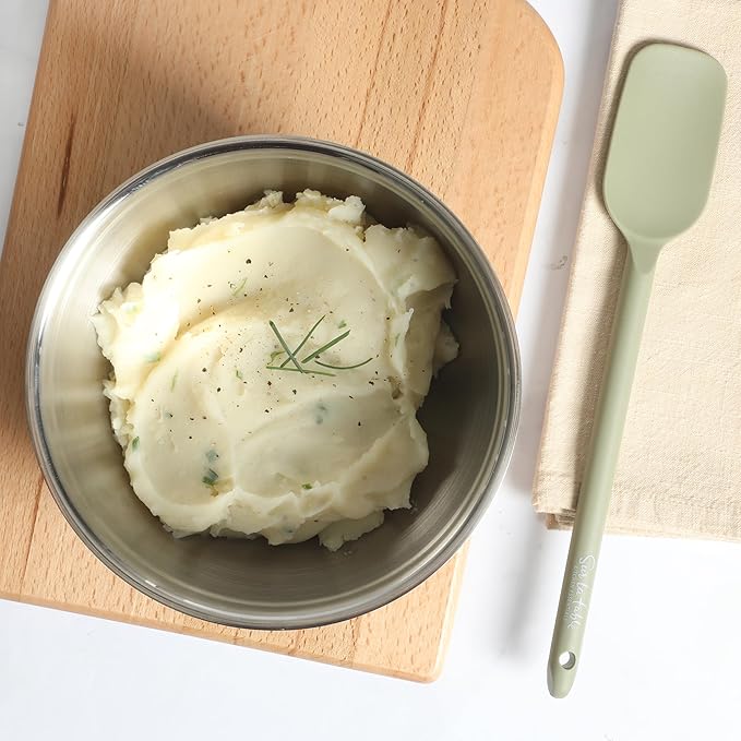Sur La Table Kitchen Essential Mealcraft Silicone Spoonula - Juniper Green