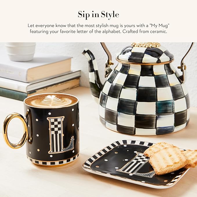 MACKENZIE-CHILDS My Mug, Decorative Ceramic Coffee Mug with Handle, V