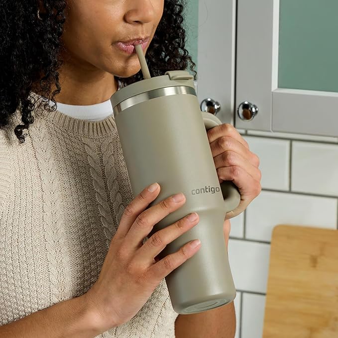 Contigo Tumbler, 40oz Stainless Steel | Vacuum Insulated | Leak-Proof | Cold for 29 Hours | Pack of 4