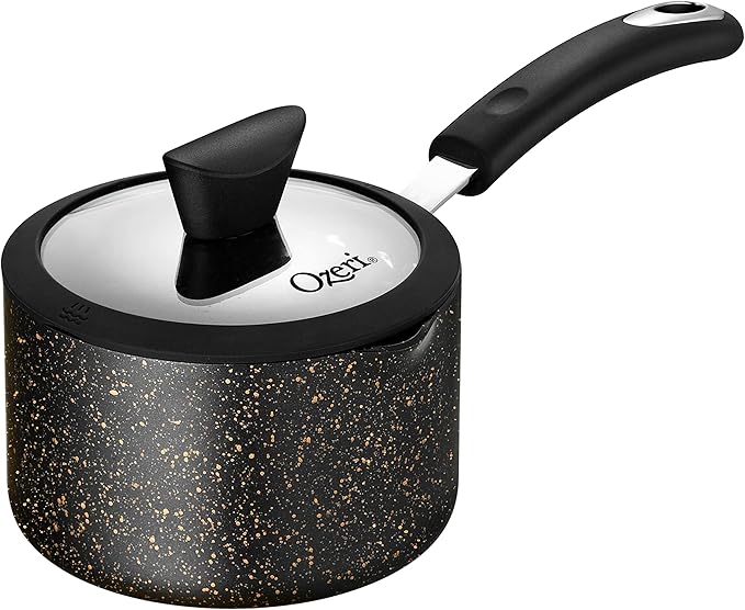 The All-In-One Stone Saucepan and Cooking Pot by Ozeri - 100% APEO, GenX, PFBS, PFOS, PFOA, NMP and NEP-Free German-Made Coating