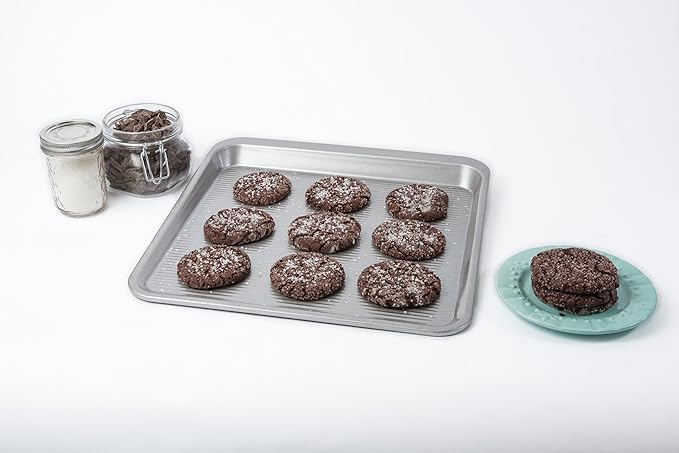 USA Pan Bakeware Easy Slide Non Stick Cookie Sheet Pan, Medium