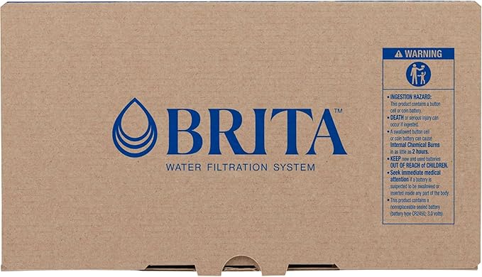 Brita Large 10 Cup Water Filter Pitcher, 1 BritaPlus Filter, Everyday, Stone Blue (Package May Vary)