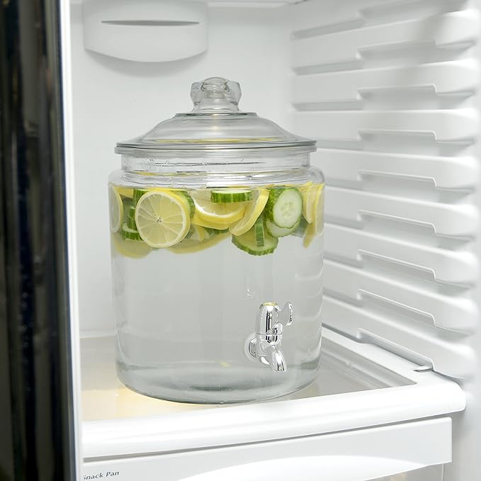 Anchor Hocking Heritage Hill Glass Drink Dispenser, 2 Gallon