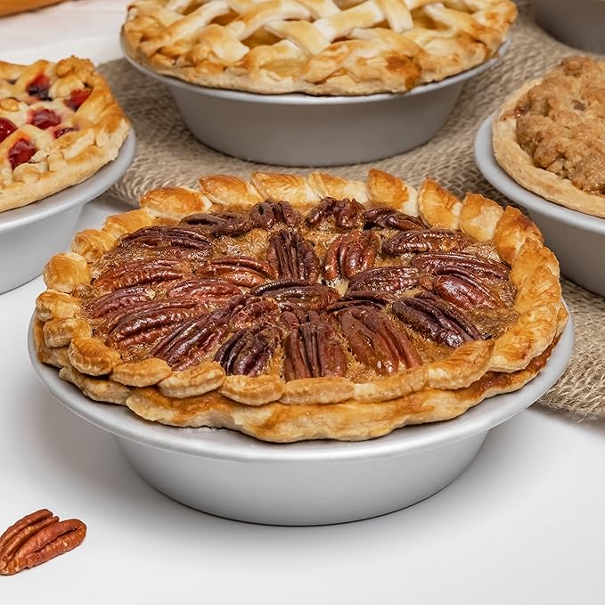 Fat Daddio's PIE-9SET Anodized Aluminum Pie Pan, 9 x 1.5 Inch, Set of 2