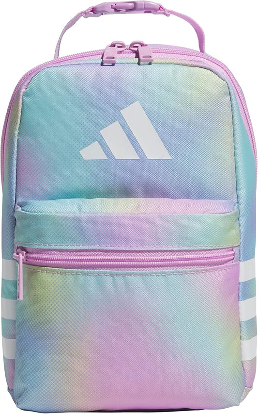 adidas Kids Santiago Lunch Bag – Insulated Cooler Lunchbox for Girls & Boys, 8L, Adi Comp Black/Bright Royal Blue/White/3, One Size