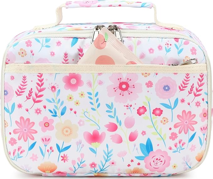 LEDAOU Lunch Bag Kids Lunch Box Girls Boys Insulated Lunch Bag Reusable Lunchbox for School Picnic Hiking Daycare