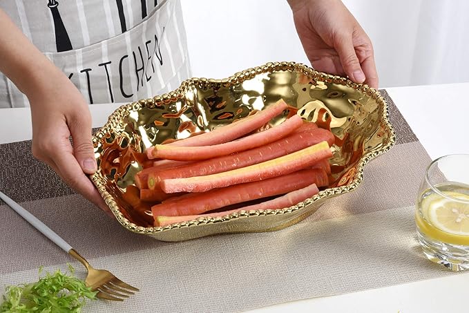 Pampa Bay Serving Bowl (Gold)
