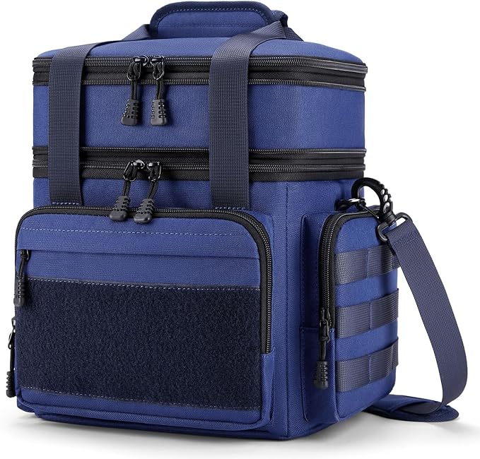 Large Lunch Box Bag for Men - Tactical Insulated Lunch Bag Adult - Thermal Lunchbox Leakproof Waterproof Cooler Bag for Work Office Camping Travel