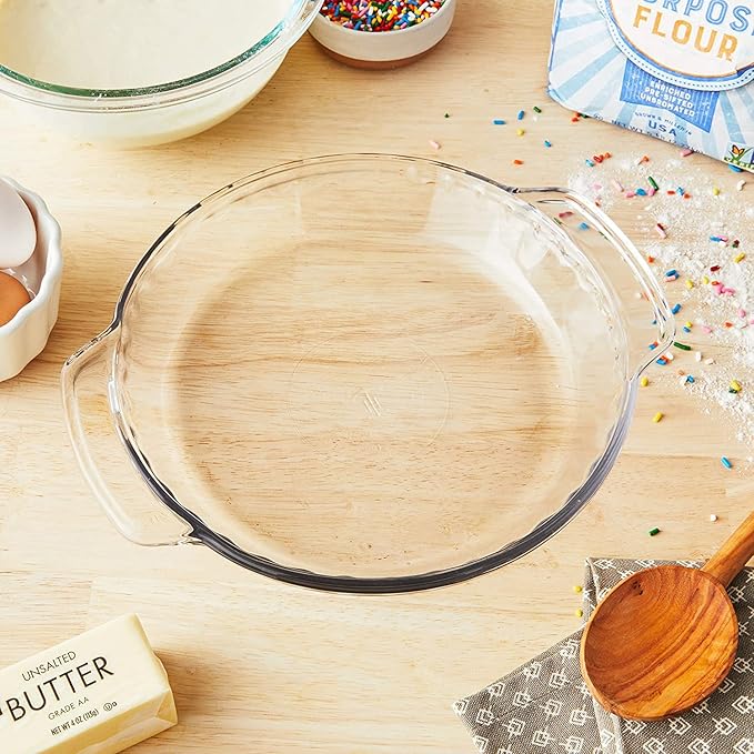 Anchor Hocking Fire-King 9-Inch Pie Baking Dish, 1.75" Deep