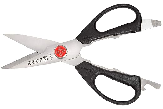 Mundial BP666 Red Dot 8.5 in Take-Apart Kitchen & Utility Shears – High Carbon Stainless Steel Blades, Ergonomic Handles, Detachable for Easy Cleaning, NSF Certified