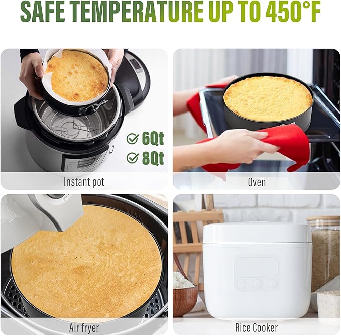 Vakoo Springform Pan - Nonstick, Leakproof Cheesecake Pan for Baking, Easy Release, No Parchment Paper Needed, 9 Inch