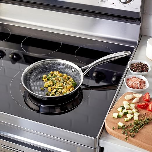 Henckels Paradigm Ceramic 8-inch Stainless Steel Dual Performance Fry Pan