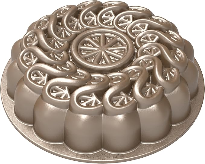 Nordic Ware Citrus Twist Pan, 8 Cup, Toffee