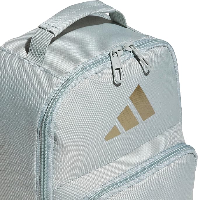 adidas Kids Santiago Lunch Bag – Insulated Cooler Lunchbox for Girls & Boys, 8L, Black/White/4, One Size