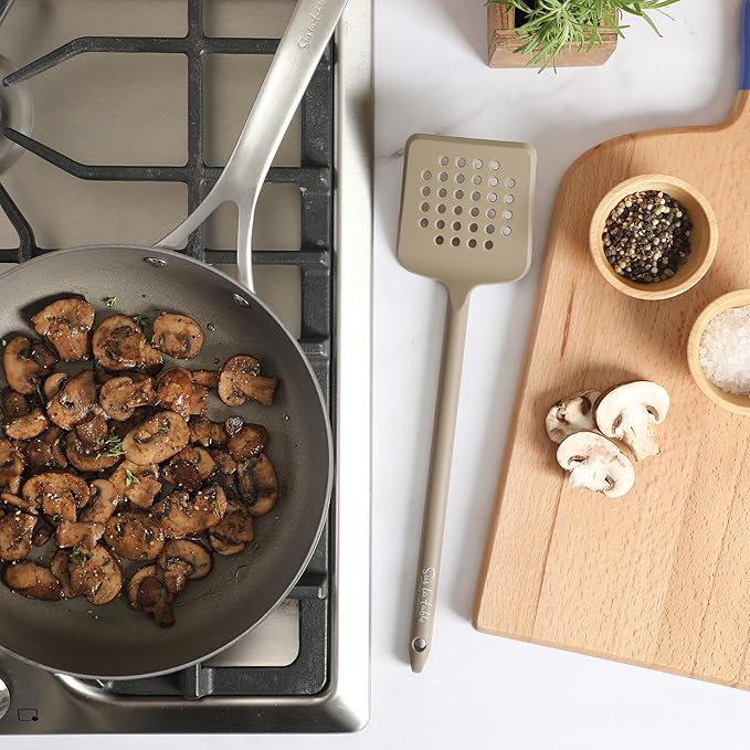 Sur La Table Kitchen Essential Mealcraft Silicone Slotted Turner - Taupe