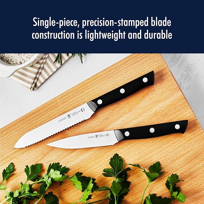 HENCKELS Dynamic Razor-Sharp 5-Piece Kitchen Knife Set, Chef Knife, Bread Knife, German Engineered Informed by 100+ Years of Mastery