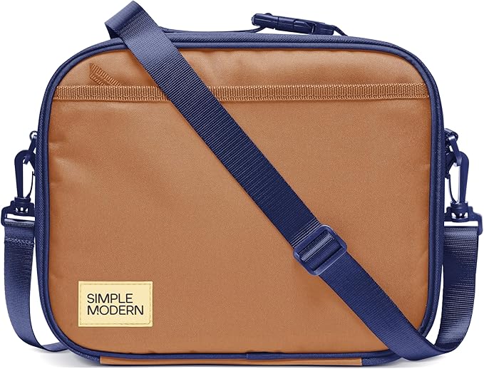 Simple Modern Hadley Lunch Box with Shoulder Strap | Kids & Adults | Insulated Bag with Pockets for Women, Men, Girls, Boys