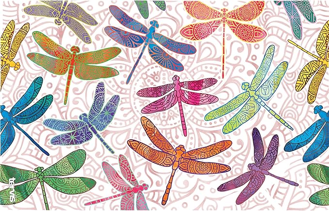Tervis Dragonfly Mandala Made in USA Double Walled Insulated Tumbler Travel Cup Keeps Drinks Cold & Hot, 16oz, Classic