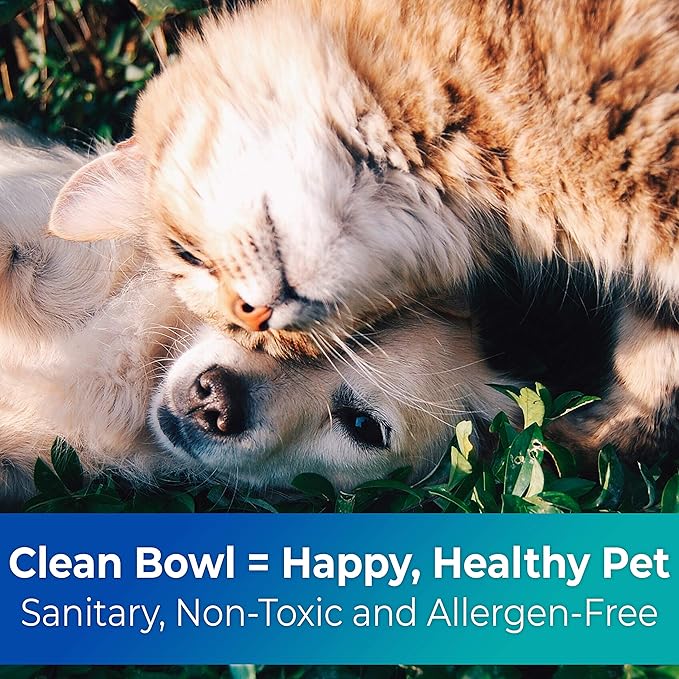 Biodegradable Pet Bowls, 25 Pack, 8 Oz, 1 Cup, Germ-Free, Allergen-Free, Sturdy, Leakproof, Recycled Wheatstalk Material, Suitable for Dogs and Cats