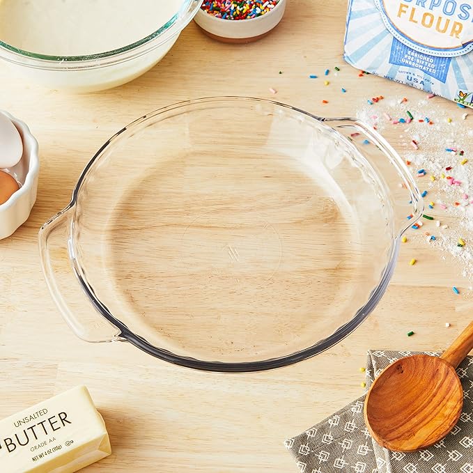 Anchor Hocking Fire-King 9-Inch Pie Baking Dish, 1.75" Deep