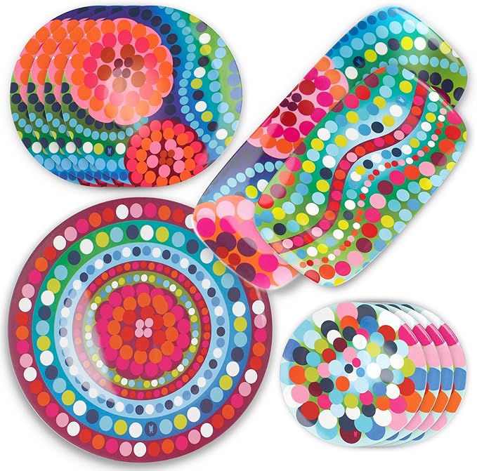 French Bull 19" Rectangular Platter - Melamine Platters and Serving Ware - Plate, Dish, Serving, Collection - Bindi