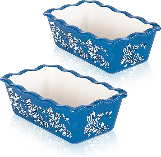Wisenvoy Loaf Pan Bread Pan Ceramic loaf pans for baking Porcelain Baking Pans Nonstick Bread Pans for Baking