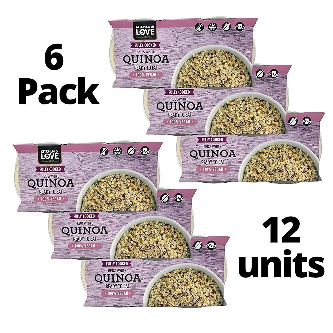 Quinoa Quick Cups (Fully Cooked Red & White Quinoa 12-Cups)
