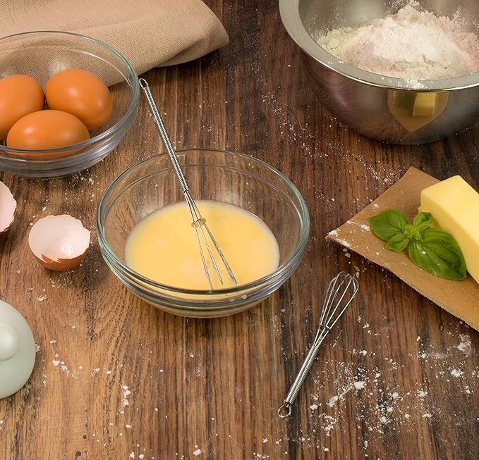Mrs. Anderson’s Baking Mini Whisks, Includes 1 Each 5-Inch and 7-Inch Whisk