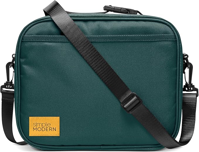 Simple Modern Hadley Lunch Box with Shoulder Strap | Kids & Adults | Insulated Bag with Pockets for Women, Men, Girls, Boys