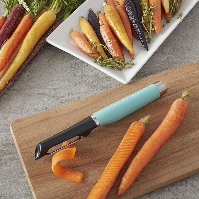 KitchenAid Gourmet Euro Peeler, 8.7-Inch, Aqua Sky