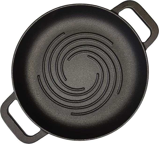 Cuisiland Pre-seasoned Heavy Duty Cast Iron Bread Cloche – Dome Lid Dutch Oven for Artisan Sourdough Baking – Heat-Retaining, Bakeware for Crispy Crust & Even Baking – Oven Safe (Black)