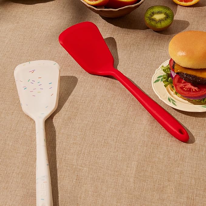 GIR: Get It Right Silicone Kitchen Spatula Turner - Non-Toxic Cooking Utensils for Nonstick Cookware, Cooking and Baking, Ultimate - 13IN - Sprinkles