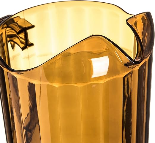 Carlisle FoodService Products Versapour Plastic Pitcher for Kitchen and Restaurant, Polycarbonate, 60 Ounces, Amber, (Pack of 6)