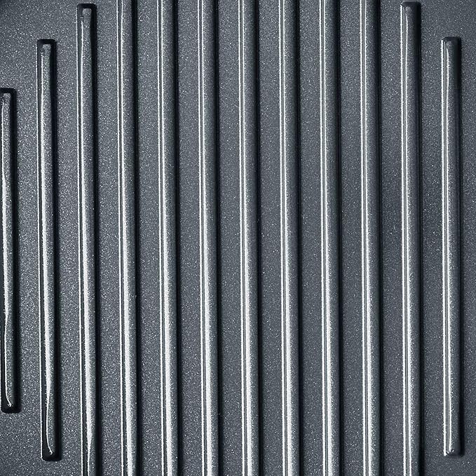 GreenPan Chatham Black Prime Midnight Hard Anodized Healthy Ceramic Nonstick, 11" Grill Pan, PFAS-Free, Dishwasher Safe, Oven Safe, Black