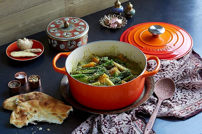 Le Creuset Enameled Cast Iron Signature Round Dutch Oven, 4.5 qt., Flame