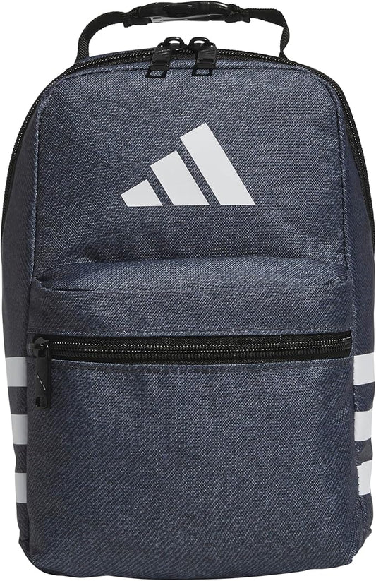 adidas Kids Santiago Lunch Bag – Insulated Cooler Lunchbox for Girls & Boys, 8L, Clear Sky Blue/White/3, One Size