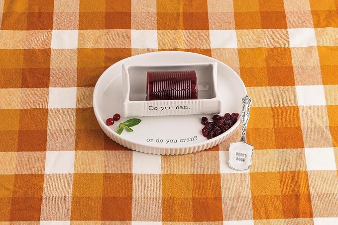 Mud Pie Canned Cranberry and Cranberry Sauce Serving Dish Set