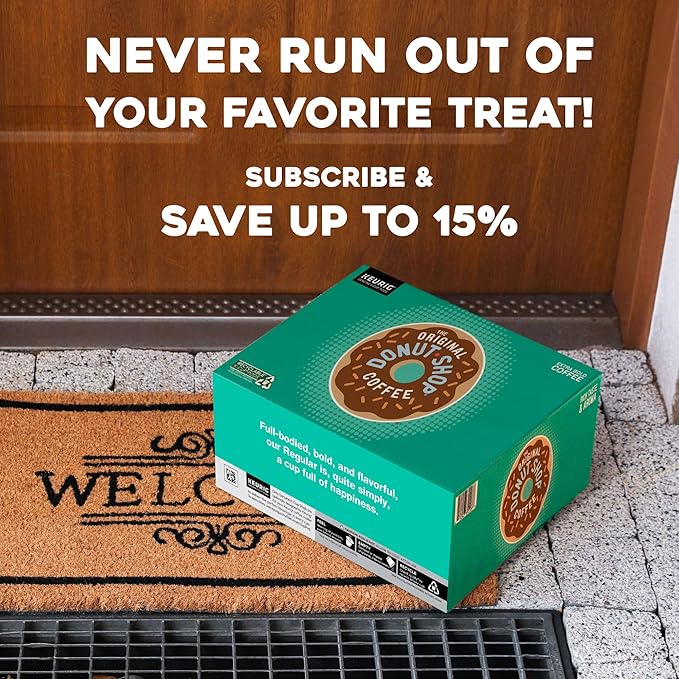 The Original Donut Shop Regular, Single-Serve Keurig K-Cup Pods, Medium Roast Coffee Pods, 48 Count