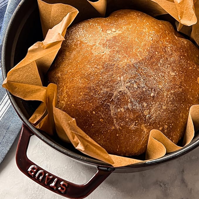 Staub Cast Iron 13.25-qt Round Cocotte - Grenadine, Made in France