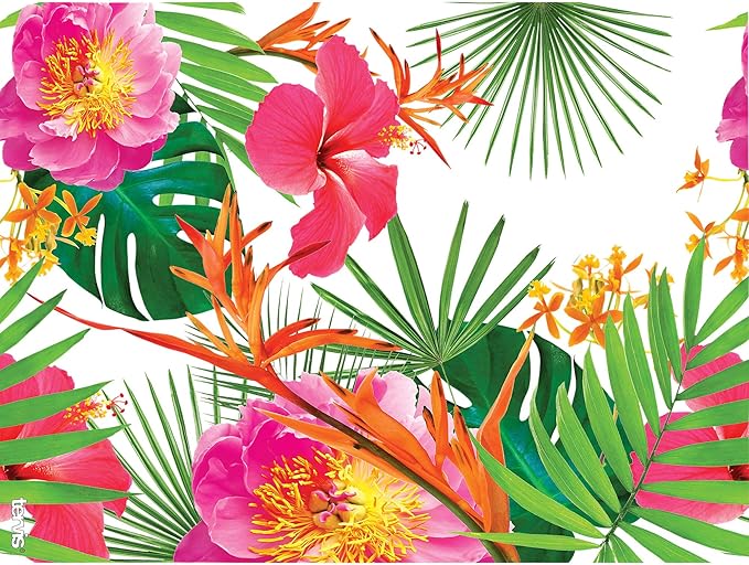 Tervis Tropical Hibiscus Photo Made in USA Double Walled Insulated Tumbler Travel Cup Keeps Drinks Cold & Hot, 24oz, Clear