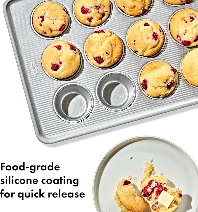 OXO Good Grips Nonstick Pro Clear Coated 12 Cup Muffin Pan